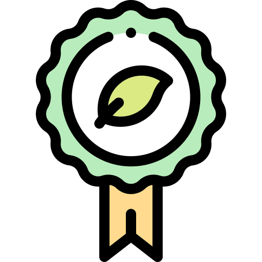 Organic vegetarian vegan badge icon Organic vegetarian vegan badge icon