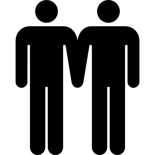 Males couple two familiar two people icon