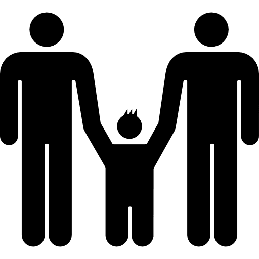 Males family group silhouette men male icon