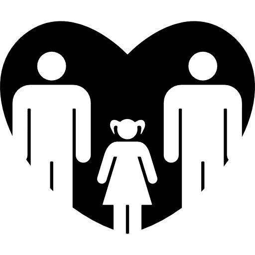 Familiar love heart symbol emotions icon