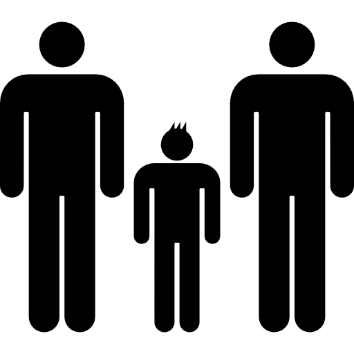 Male family group males couple men icon