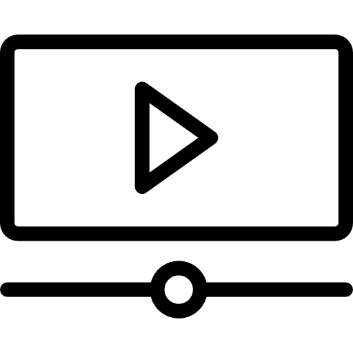 Online video technology video play play button icon