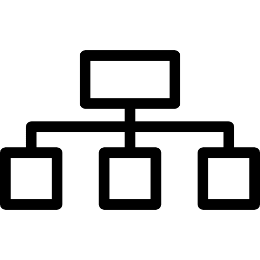 Site map networking schema scheme icon