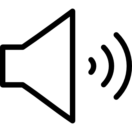 Volume on technology audio sound waves icon