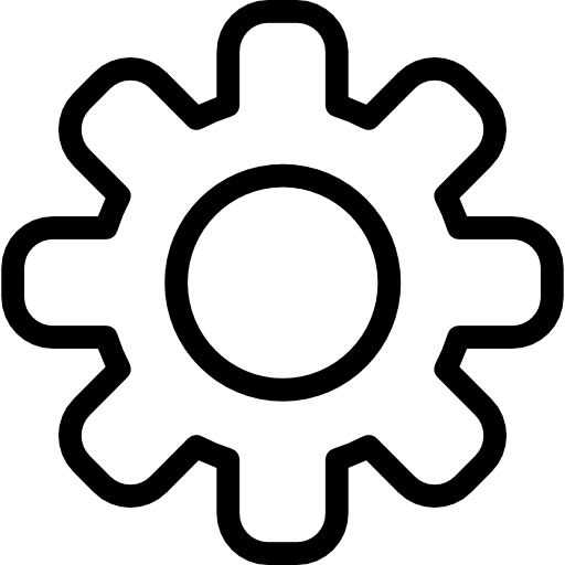 Web development cogwheel gear options icon