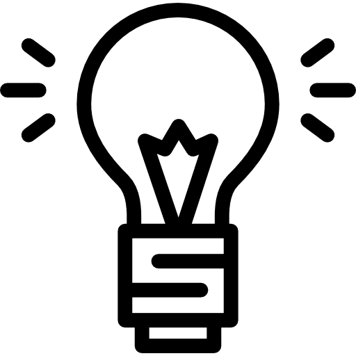 Creative process technology idea foco icon