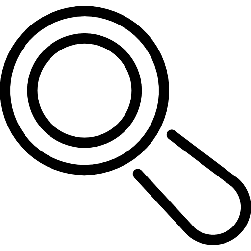 Search tool zoom magnifying glass detective icon