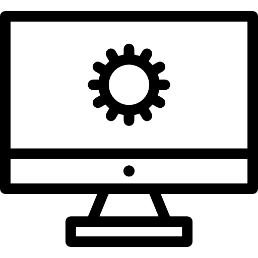 Web development settings system setup icon