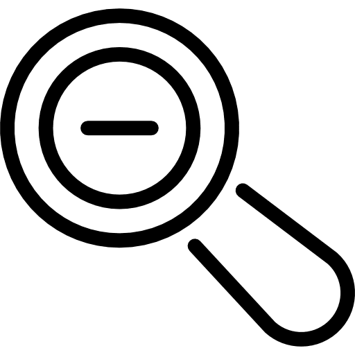 Zoom out button zoom lens searching zooming icon