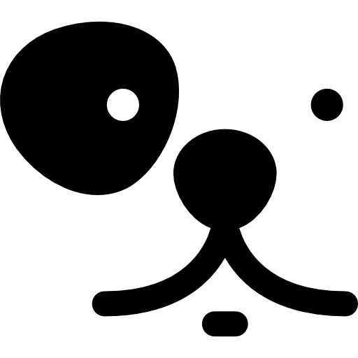 Dog face mammals pet pets icon