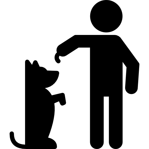 Treat mammals stick man pet icon Treat mammals stick man pet icon