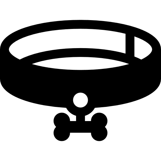 Dog collar collars pet bone icon Dog collar collars pet bone icon