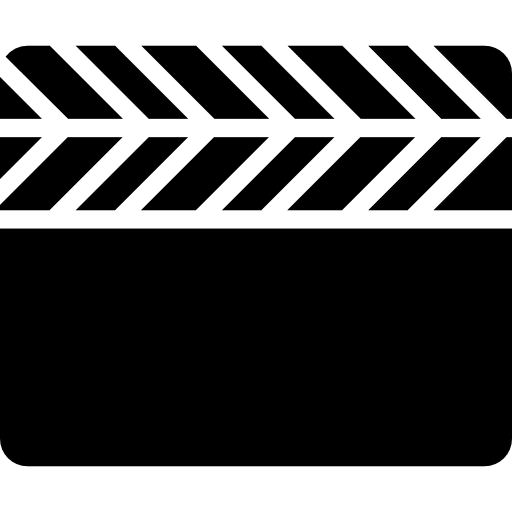 Clapperboard clapper video player movie icon