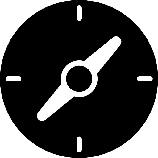 Compass navigation cursor tools and utensils icon