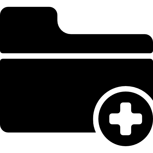 Folder file storage interface office material icon