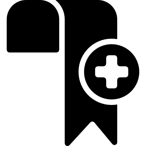 Bookmark shapes insignia badge icon