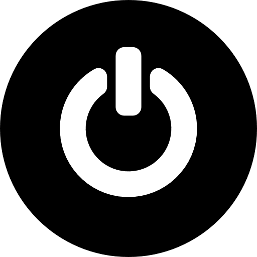 Power power power button technology icon