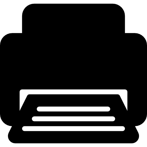 Printer print printing tools and utensils icon