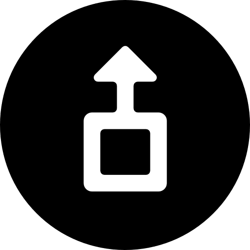 Upload arrows outbox multimedia option icon