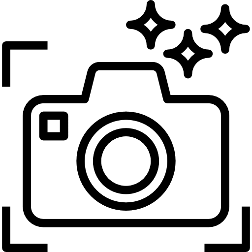 Photo camera technology interface photograph icon