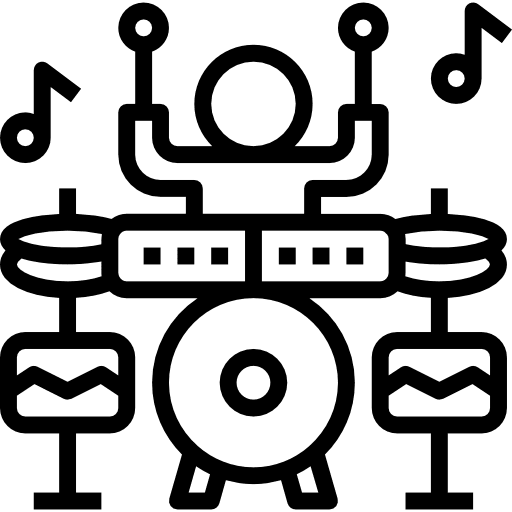 Drum set music percussion instrument drum icon Drum set music percussion instrument drum icon