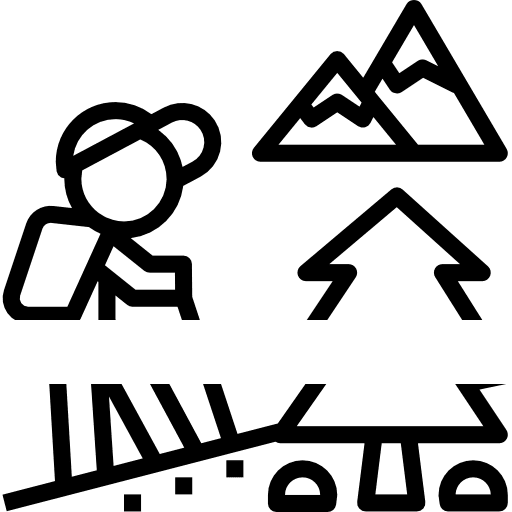 Hiking walking people holidays icon Hiking walking people holidays icon