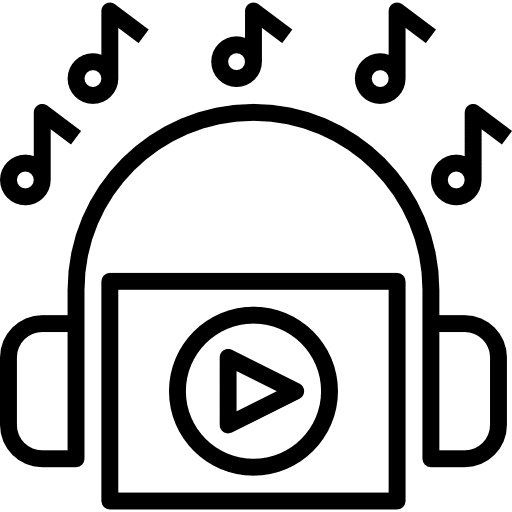 Music player electronic technology music and multimedia icon Music player electronic technology music and multimedia icon