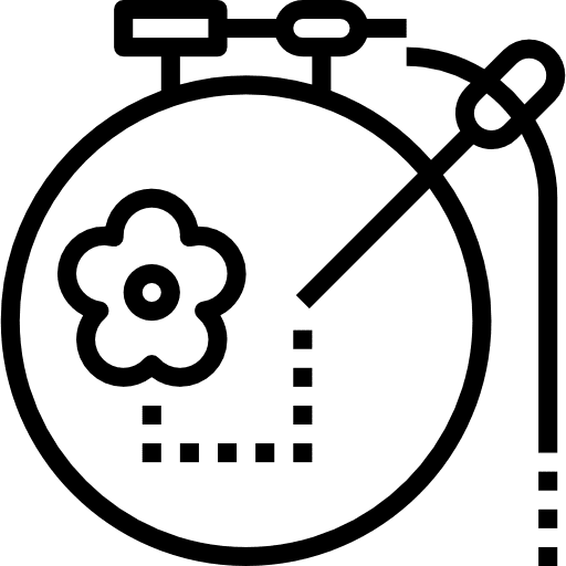 Sewing needle handcraft sewing icon Sewing needle handcraft sewing icon