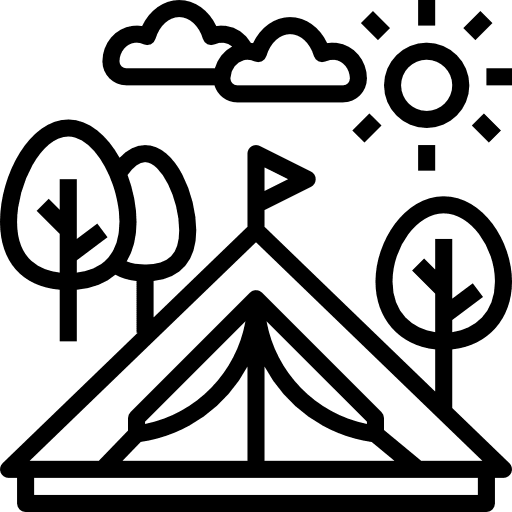 Tent woods forest rural icon Tent woods forest rural icon