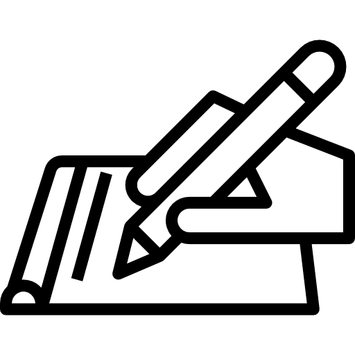 Writing draw writing edit icon