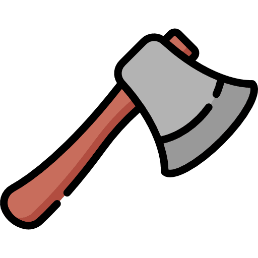 Axe medieval construction and tools miscellaneous icon