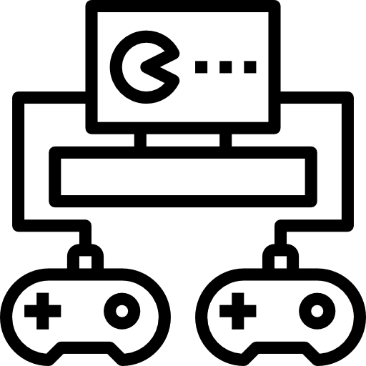 Game console electronic leisure device icon Game console electronic leisure device icon