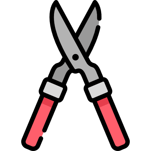 Shears scissors gardening tools and utensils icon