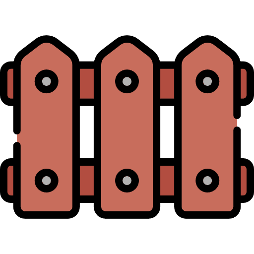 Fence limits garden farming and gardening icon Fence limits garden farming and gardening icon