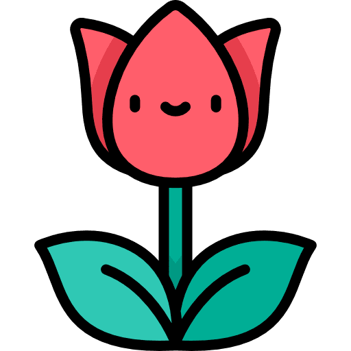 Tulip garden tulip botanical icon Tulip garden tulip botanical icon