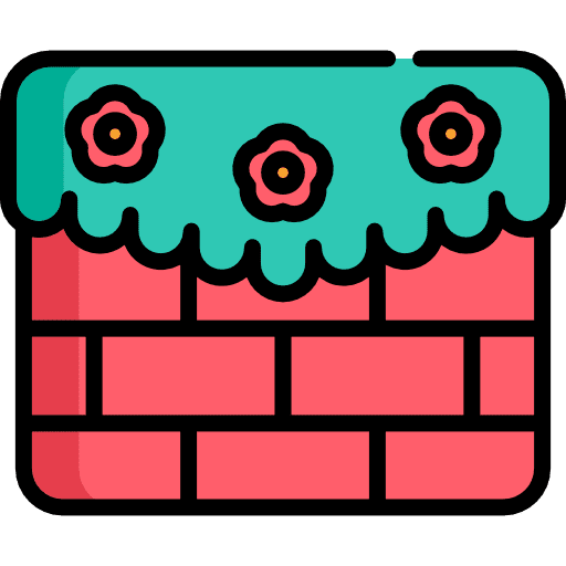 Wall bricks improvement home repair icon Wall bricks improvement home repair icon