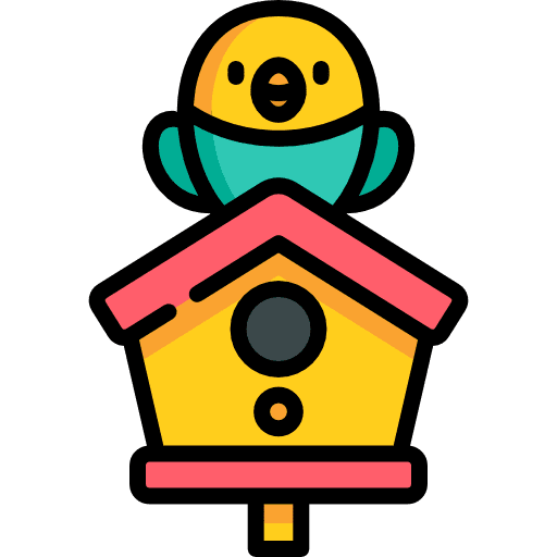 Birdhouse structure birds animals icon Birdhouse structure birds animals icon