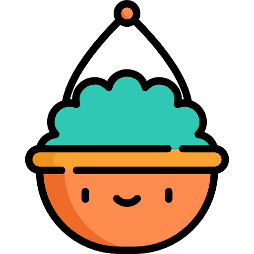 Hanging pot decorative nature pot icon Hanging pot decorative nature pot icon