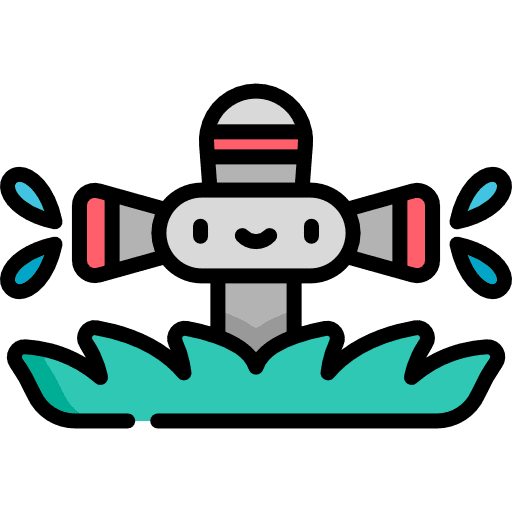 Sprinkler tools and utensils gardening farming and gardening icon Sprinkler tools and utensils gardening farming and gardening icon