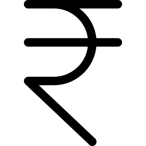 Rupee business commerce bank icon