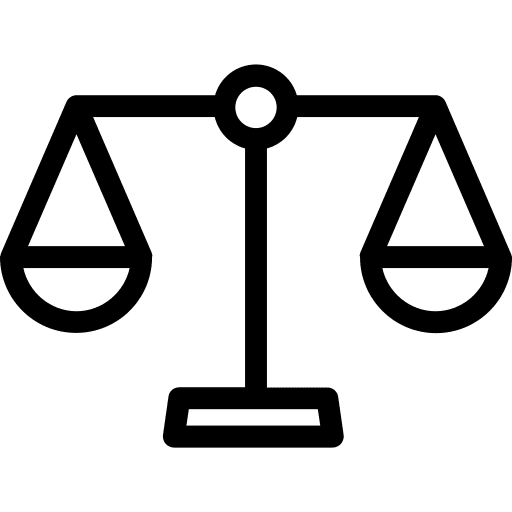 Balance judge benchmark justice icon