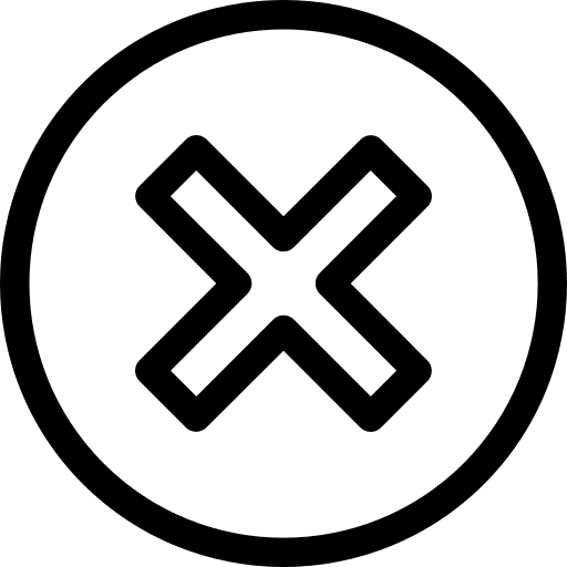 Close close equis interface icon