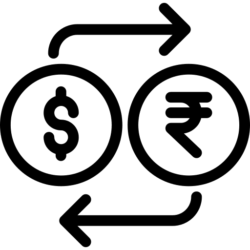 Exchange dollar money finances icon