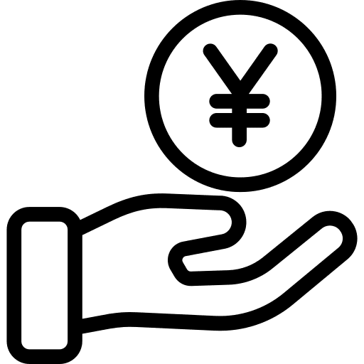 Get money coins payment money icon