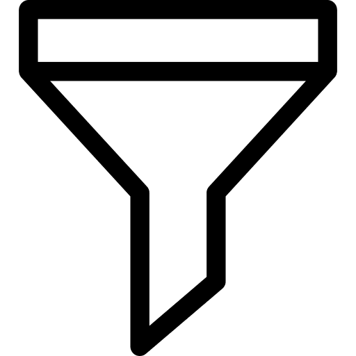 Funnel filter refine ui icon