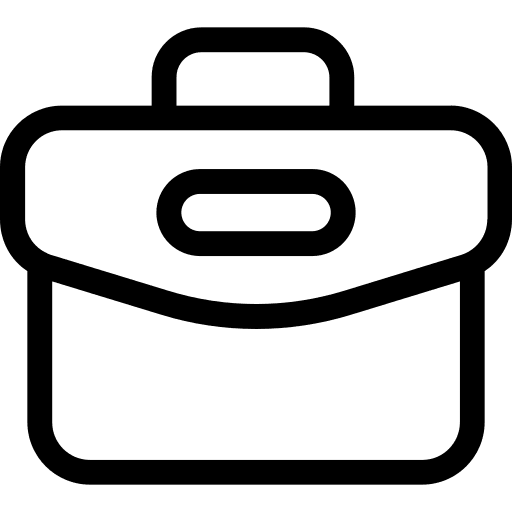 Portfolio business and finance portfolio suitcase icon