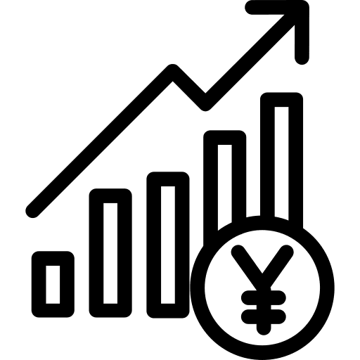 Profits business and finance bank profits icon