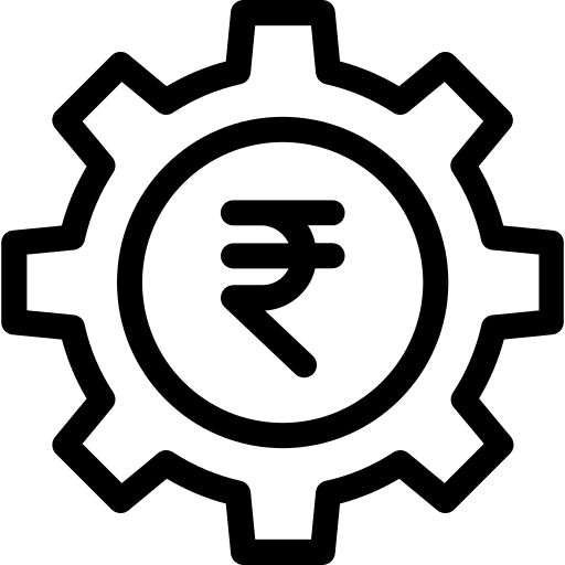 Rupee india money business icon