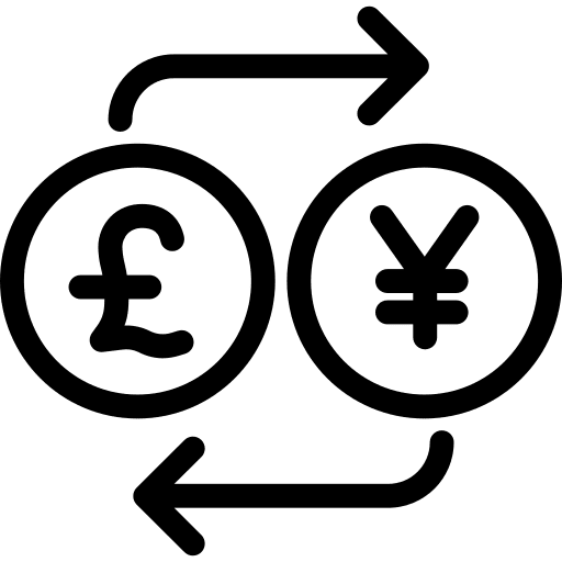 Exchange business and finance business currency icon