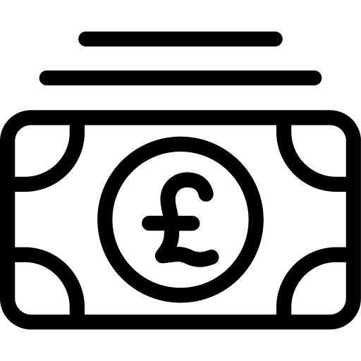 Pound sterling cash business pound icon